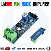 1 x Audio Amplifier Module For Arduino 200 Times Gain 5V-12V LM386 - eElectronicParts