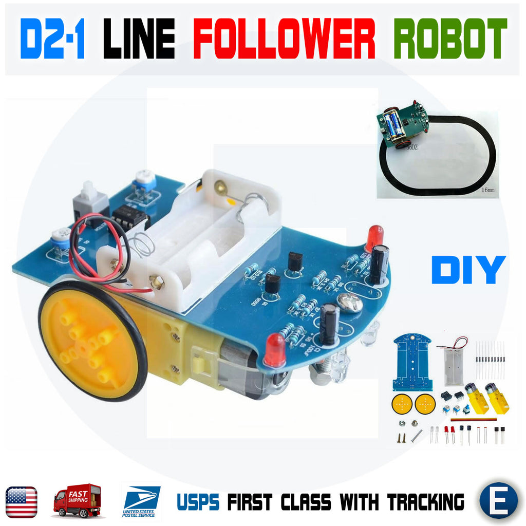 D2-1 Diy Kit Intelligent Tracking Line Smart Car Kit Tt Motor
