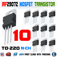 10pcs IRF2907Z IRF2907 N-Channel HEXFET Mosfet Transistor TO-220