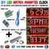 Arduino Digital LED Matrix Clock Nano MAX7219 Date Temperature DS3231 RTC DIY RED - eElectronicParts