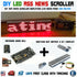 DIY Arduino RSS NEWS Scroller Ticker WIFI RED LED Dot Matrix ESP8266 MAX7219 - eElectronicParts