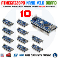 10 x Nano V3.0 ATmega328P Mini USB Compatible Board for Arduino Nano with Bootloader - eElectronicParts