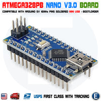 1 x Nano V3.0 ATmega328P Mini USB Compatible Board for Arduino Nano with Bootloader - eElectronicParts