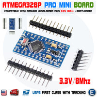 5Pcs Atmega328P Arduino Pro Mini Module 3.3V 8MHz 1Pcs FT232RL FTDI USB Cable - eElectronicParts