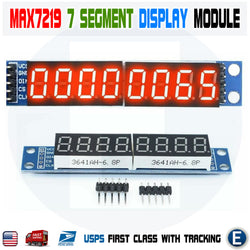 MAX7219 CWG 8-Digit Digital Tube Display TM1638 Control Module Red for Arduino - eElectronicParts