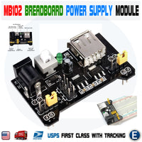 MB102 Breadboard Power Supply Module 3.3V 5V Solderless For Arduino - eElectronicParts
