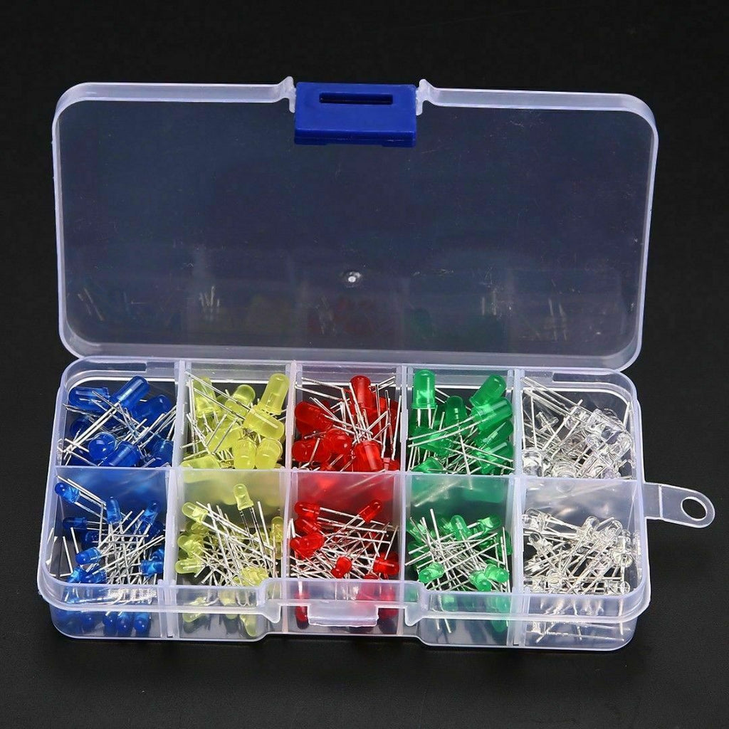 150 pcs 3mm Light Emitting Diode Assorted 5 Colors LEDs 150 pcs 3mm Light Emitting Diode Assorted 5 Colors LEDs