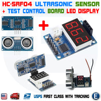 HC-SR04 Ultrasonic Sensor + Ranging Module Test Board Serial Output Digital LED