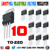 10pcs LM1117T-ADJ Adjustable Voltage Regulator NSC IC LDO Adjustable 0.8A TO-220