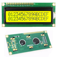 LCD 1602 Yellow-Green 16x2 HD44780 Character Display Module for Arduino