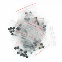 180Pcs 18 Value Transistor TO-92 Kit 2N3904 2N3906 C1815 2N2222 2N5401 2N5551
