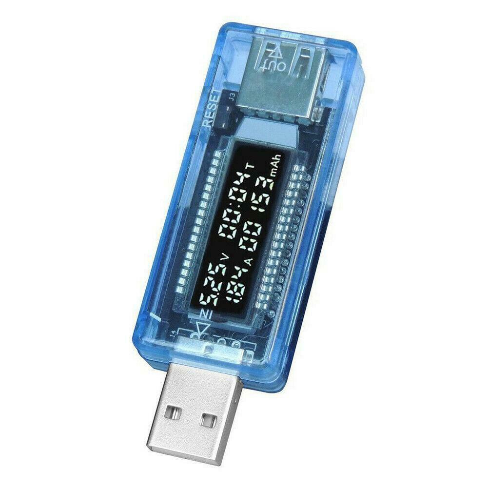 3 in 1 OLED Battery Tester Power Detector Voltage Current Meter USB Charger USA