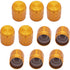 10pcs Gold Knob Cap Aluminum Alloy Potentiometer Rotary Shaft 15x17mm WH148