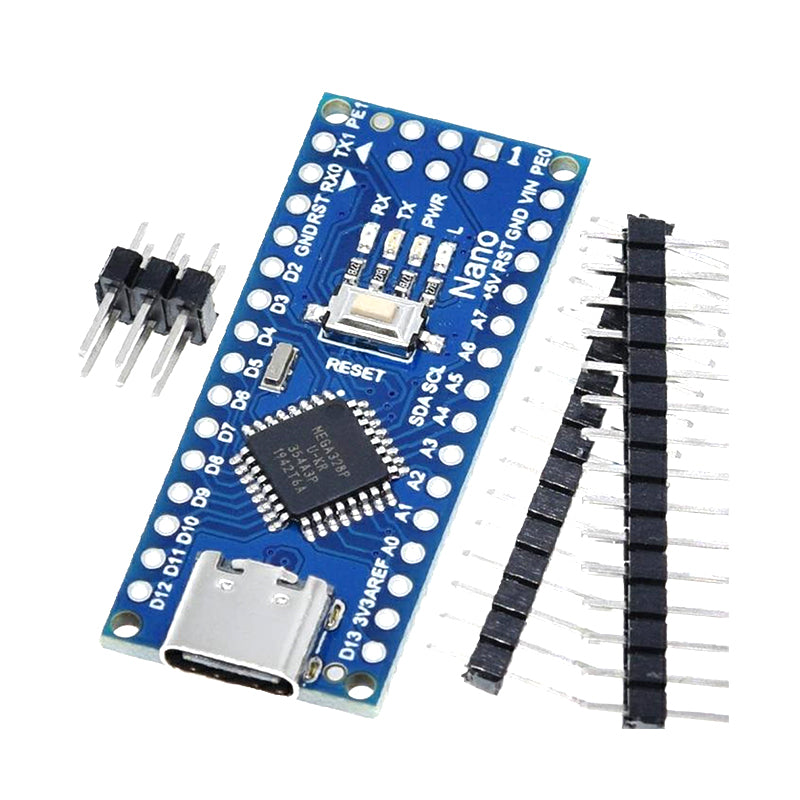 Nano V3.0 ATmega328P Compatible Board for Arduino Type-C USB Unsoldered