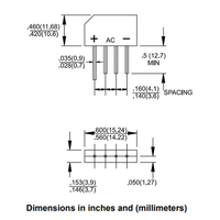 10PCS KBP307 Generic Diode Full Bridge Rectifier 3A 700V 4PIN