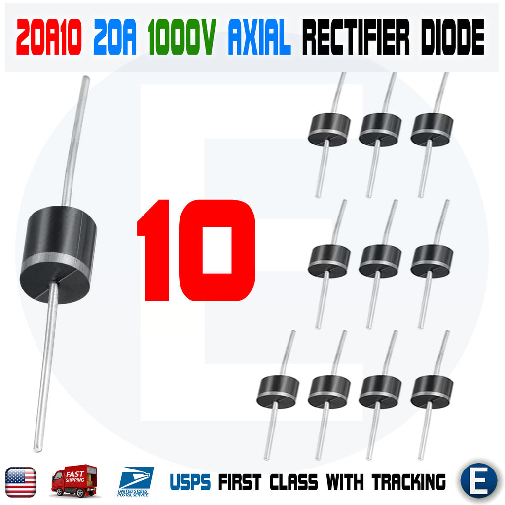 Vishay Diodes & Rectifiers 20pcs New 20A10 20 Amp 20A 1000V 1KV Axial Rectifier Diode 50 Amp Diode In Bridge Rectifier Modules - Foto 7