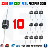 10PCS 20A10 1000V 20A 1KV Axial Rectifier Diode 20 AMP solar panel USA