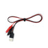 Alligator Test Clips Clamp to USB Male Connector Power Adapter Cable 60cm Long
