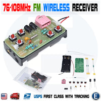 76-108MHz DIY Kit FM Stereo Radio Receiver Module RDA5807PF SMD