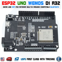 UNO R3 D1 R32 ESP32 CH340G Development Board WiFi 4MB Bluetooth USB Arduino