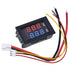 1pcs DC 0-100V 10A  Voltmeter Ammeter Blue + Red LED Amp Dual Digital DSN-VC288