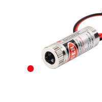 650nm 5mW Red Point Laser Module with Focusable Glass Lens Focus Adjustable 5V