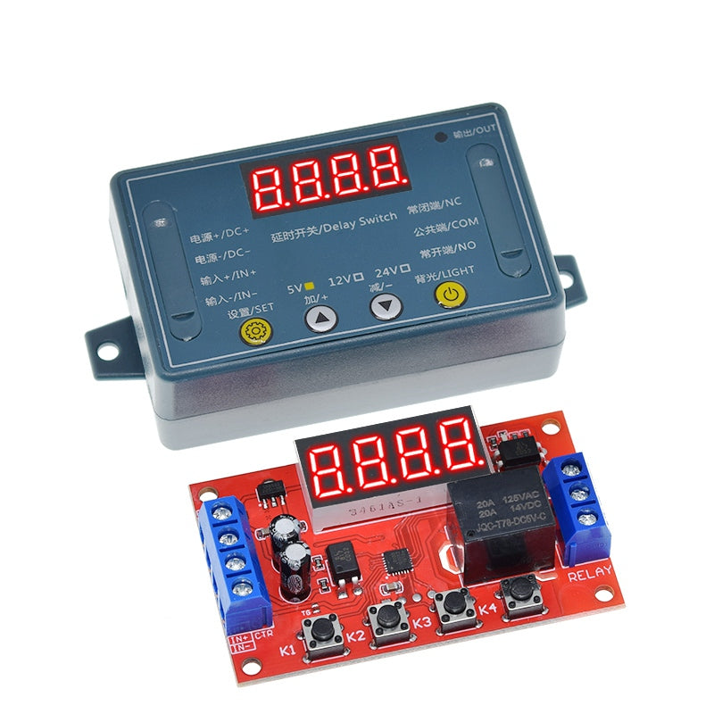 5v Timer DC 5V 10A Adjustable Time Delay Relay Module LED Digital Timer Switch ...