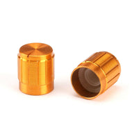 10pcs Gold Knob Cap Aluminum Alloy Potentiometer Rotary Shaft 15x17mm WH148