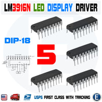 5PCS LM3916N-1 LED Display Driver IC LM3916 NSC DIP-18 DOT BAR DISPLAY