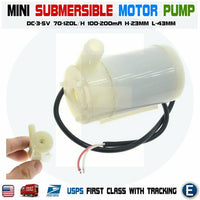 Micro Submersible Pump Motor Water Pump DC 3V 5V Mini Water-cooled Mute