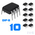 10pcs UA741CN UA741 LM741 IC ST DIP-8 Operational Amplifier
