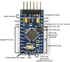 5Pcs Atmega328P Arduino Pro Mini Module 3.3V 8MHz 1Pcs FT232RL FTDI USB Cable - eElectronicParts
