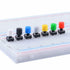 70pcs Tactile Push Button Switch Cap 6x6mm Self-locking Round Key Cap Multicolor