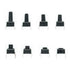 200pcs 6x6 Tact Micro Switch Tactile Push Button Kit Height 4.3MM~13MM DIP 4P Mini Box