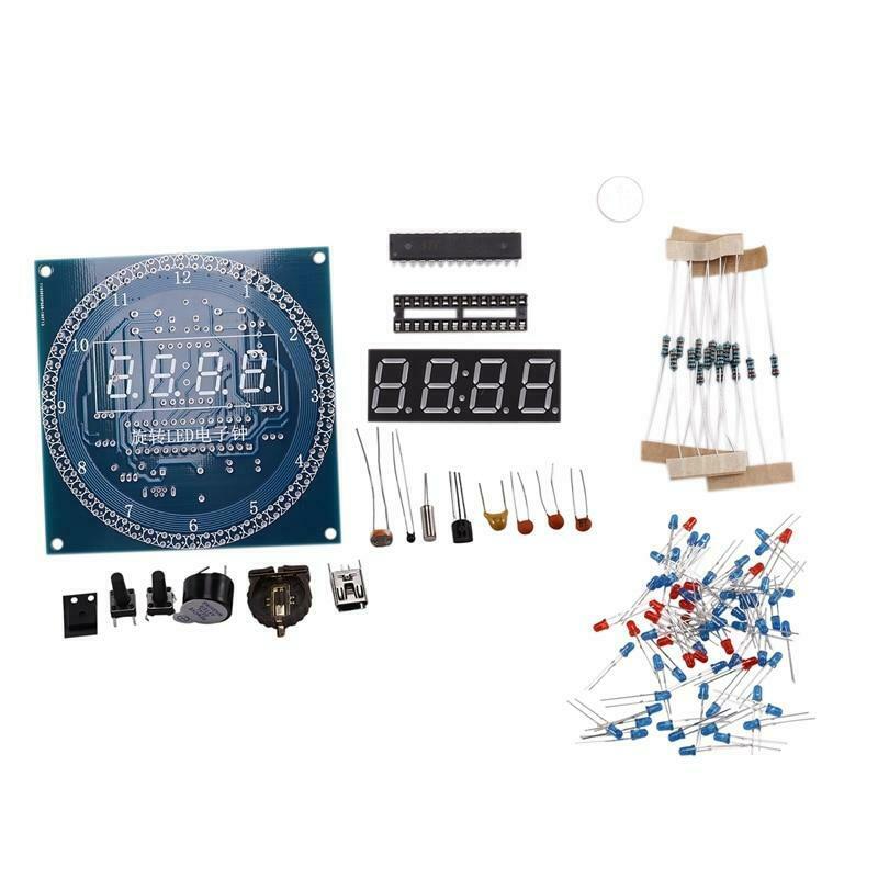 Led Display Alarm Clock Module DIY Rotating Digital LED Display Module Alarm Electronic Digital Clock ...