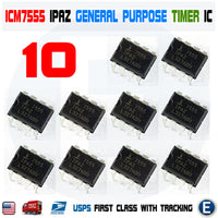 10PCS ICM7555IPA ICM7555IPAZ ICM7555 General Purpose Timer 1MHz IC DIP-8