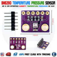 GY-BME280-3.3 BME280 3.3V Atmospheric Pressure Humidity Temperature Sensor Module for Arduino SPI IIC