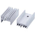 10pcs TO-220 Silver Aluminum Cooling Heat Sink Heatsink Transistor Radiator 15x10x20mm