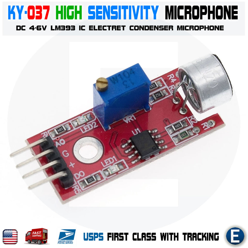 High Sensitivity Sound Microphone Sensor Detection Module For AVR PIC ...