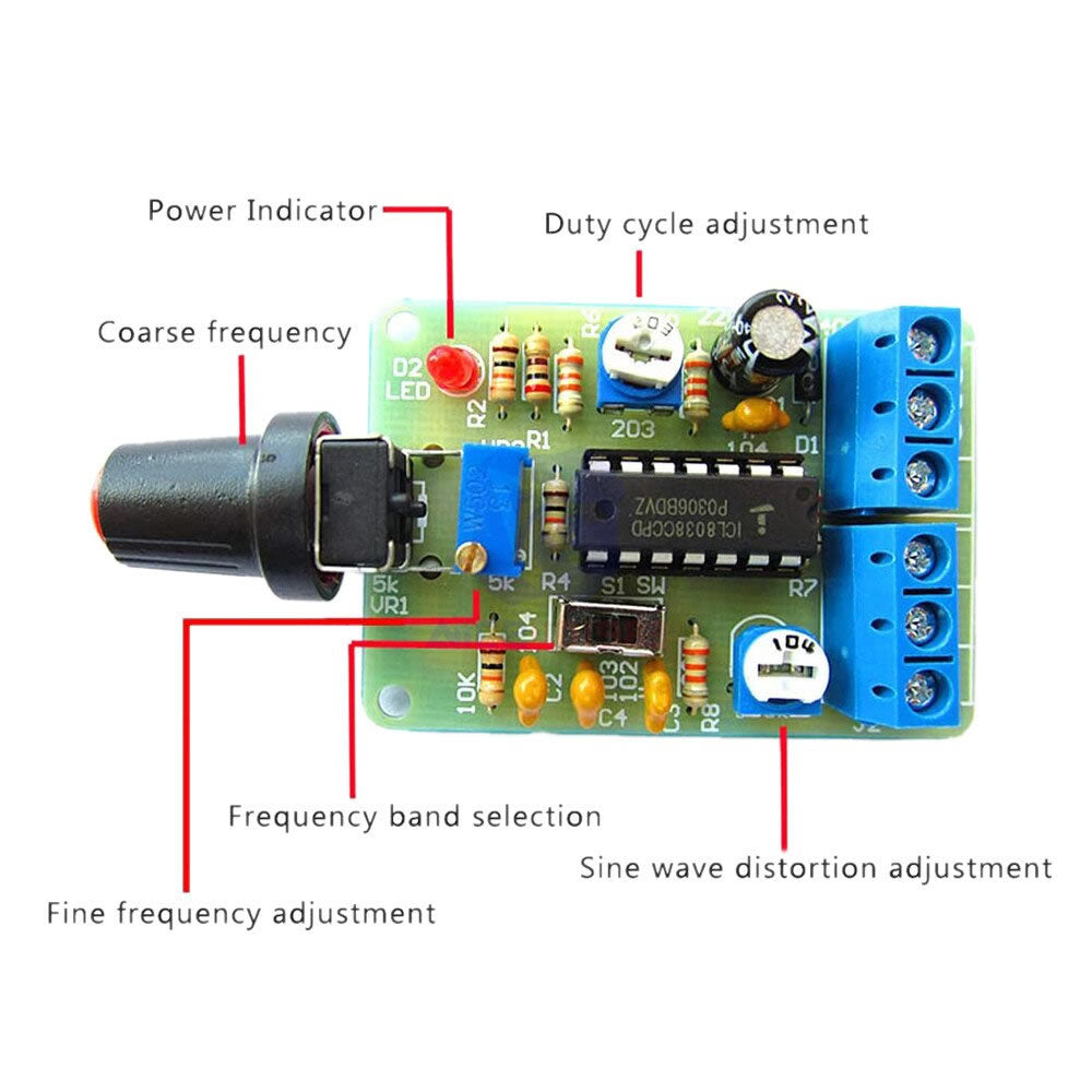 KIT FAI DA Te Generatore Di Segnali Funzione Compatto ICL8038 Ampia - Foto 9