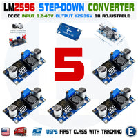 5 PCS LM2596 DC-DC Buck Adjustable step-down Power Supply Converter LM2596S