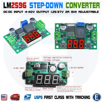 LM2596 Step-Down DC-DC 40V / 2A Voltage Buck Converter Adjustable LED Display US - eElectronicParts
