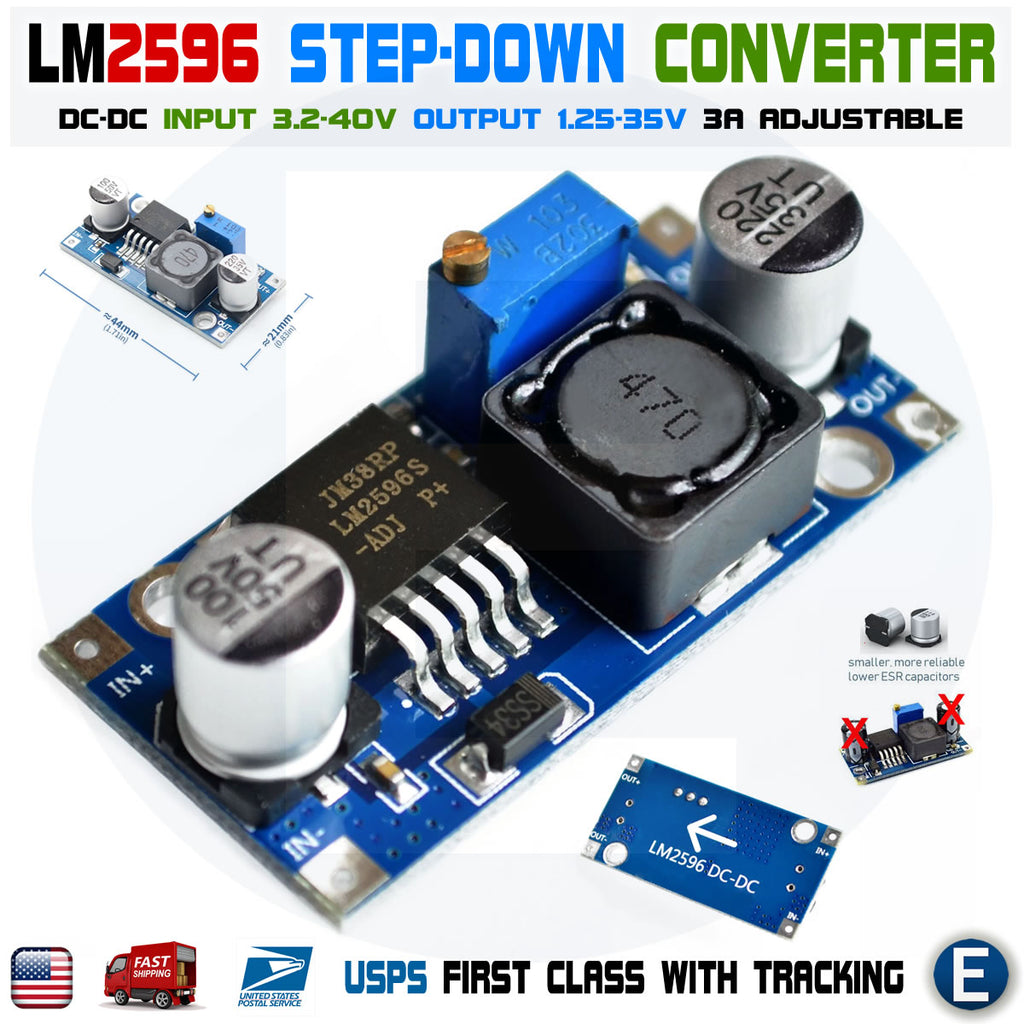 LM2596 DC-DC Buck Adjustable step-down Power Supply Converter Module LM2596S