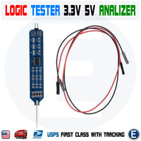 Logic Tester Pen Level Tester 5V 3.3V Digital Circuit Analyzer Detecting Probe Debugger