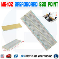 MB102 830 Breadboard Power Supply 65pcs jump cables Arduino 9V 1A Power Supply - eElectronicParts
