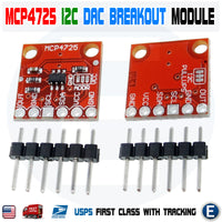 MCP4725 Module I2C DAC Breakout Development Board 12Bit Resolution 2.7V to 5.5V