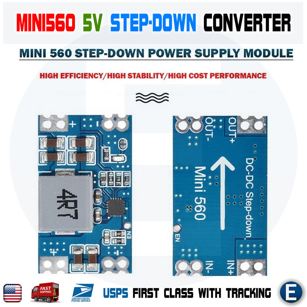 Mini560 Step-Down Stabilized Voltage Power Supply Module DC-DC Output 5V Buck Converter