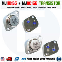 MJ11016 + MJ11015 Darlington Transistors NPN + PNP Power 30 Amp 120 Volt TO-3