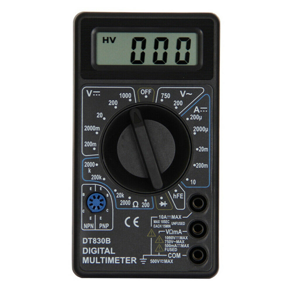 Nuelead 1set Dt830b LCD Digital Multimeter Voltmeter Ammeter Ohmmeter Ac Dc Tester Analyzer With 2 Probes For Measuring Tool Nuelead 1set Dt830b LCD Digital Multimeter Voltmeter Ammeter Ohmmeter Ac Dc Tester Analyzer With 2 Probes For Measuring Tool