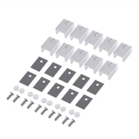 10pcs TO-220 Silver Aluminum Cooling Heatsink Silicone Pad washer Heat Sink Transistor - eElectronicParts